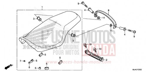 SITZ (VT750S) VT750SE de 2014
